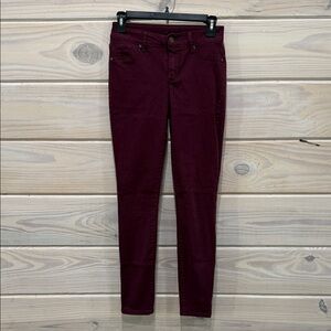 Burgundy Skinny Jeans